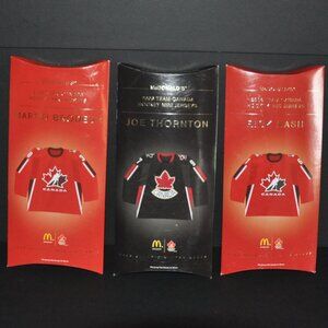 3 Sealed 2006 McDonald's Mini Hockey Jerseys Winter Olympic Team 30, 61, 97